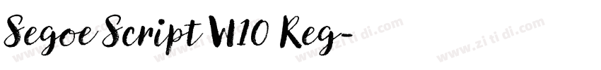 Segoe Script W10 Reg字体转换